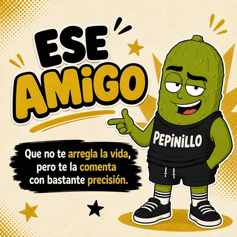 Ese amigo que no te arregla la vida pero te la comenta con precisión