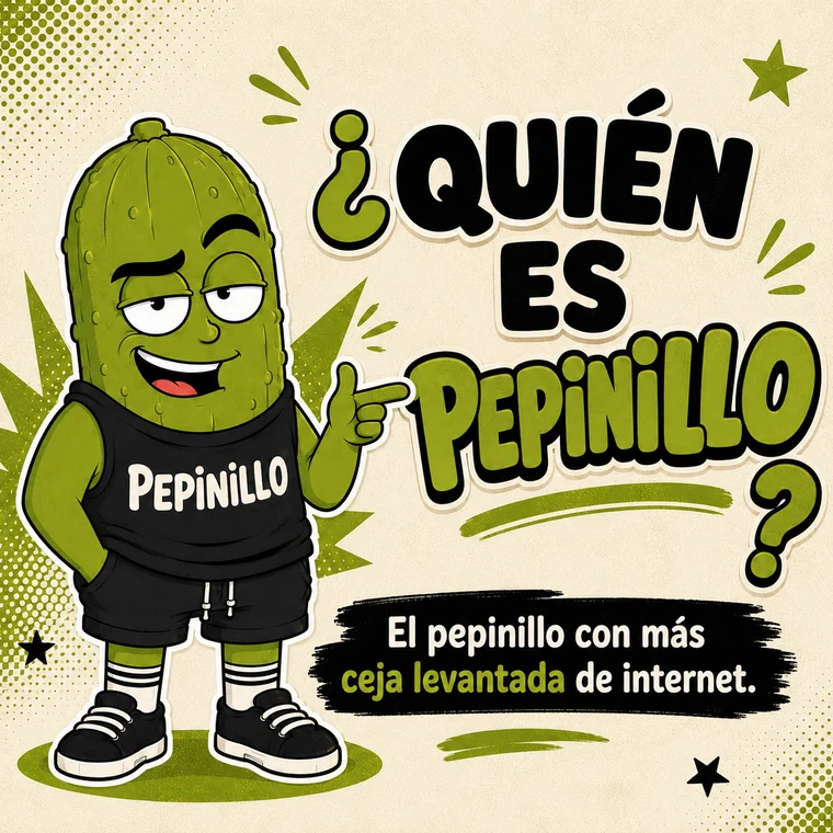 ¿Quién es Pepinillo? El pepinillo con más ceja levantada de internet